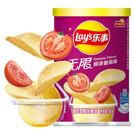 Lays Potato Chips Canned Tomato Flavor "China" 40G