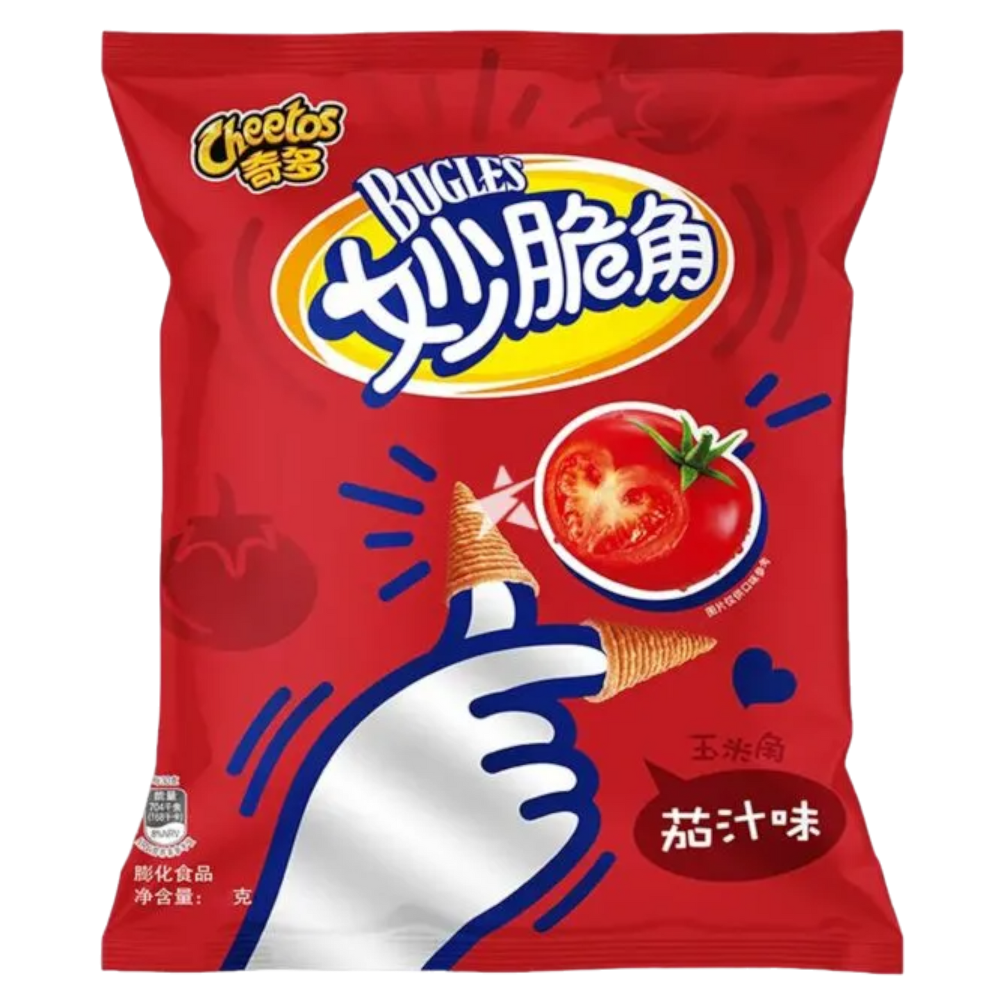 Cheetos Bugles Corn Snack Tomato Sauce Flavor "China" 40g