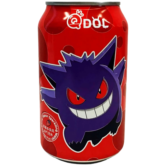 QDOL – Gengar Sparkling Water Strawberry Flavor "Chinese Edition" - 330ml