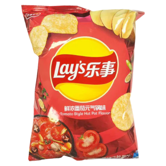 Lay's Potato Chips Fresh Tomato Hot Pot Flavor "China" 70g