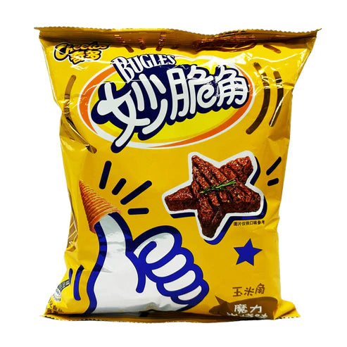 Cheetos Bugles Corn Snack Charcoal Barbecue Flavor "China" 65g