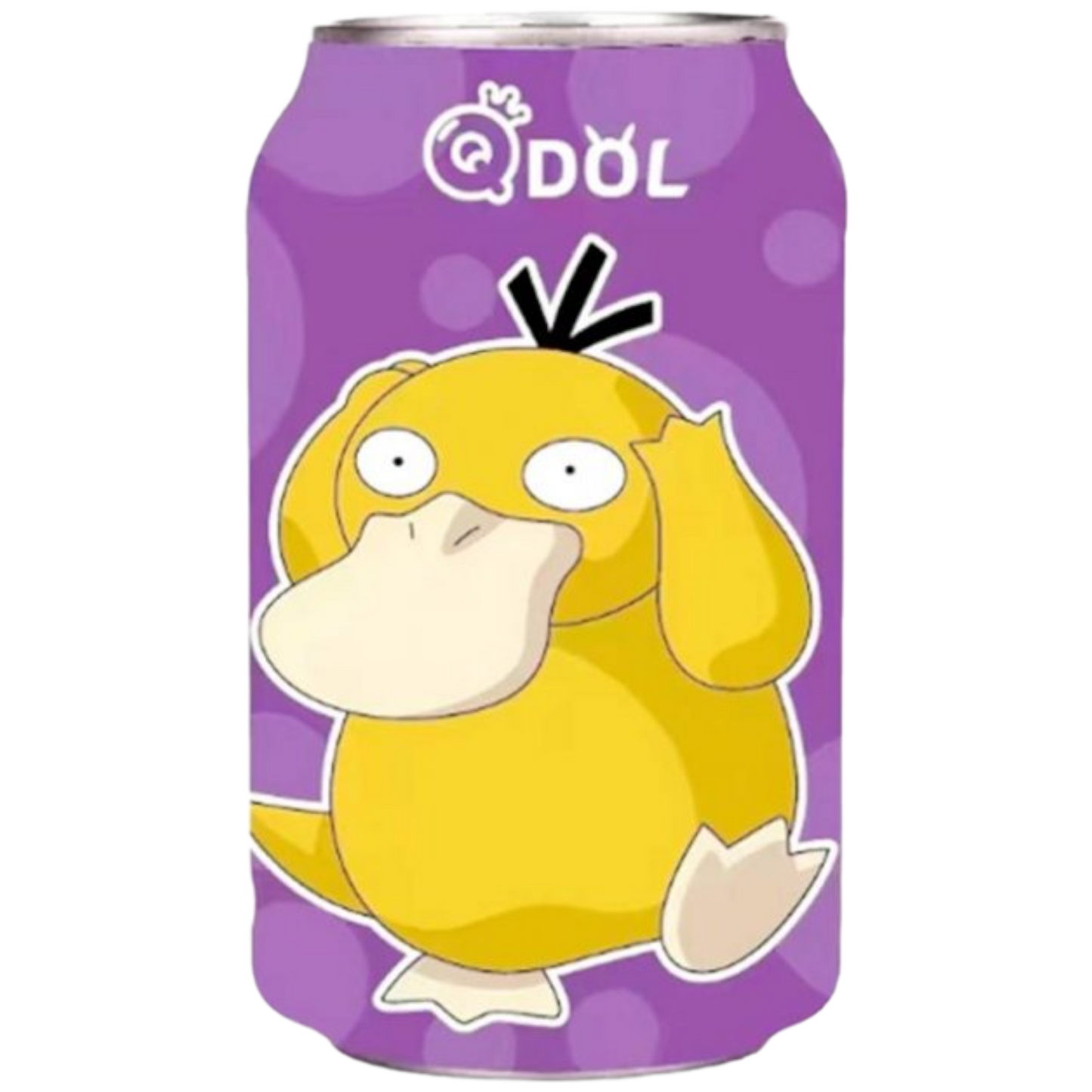 QDOL – Sparkling Water Grape Psyduck Flavor "Chinese Edition" - 330ml