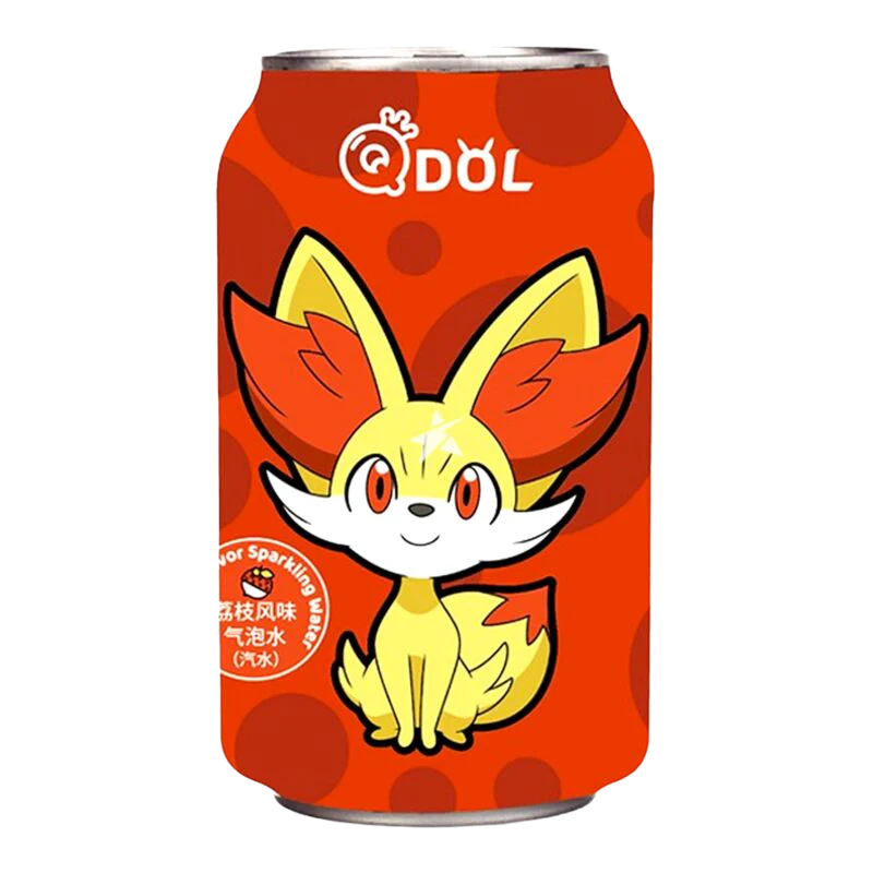 QDOL – Fennekin Sparkling Water Lychee Flavor "Chinese Edition" - 330ml