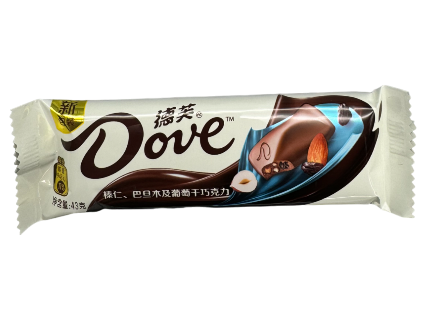 Dove Chocolate Hazelnut Almond Raisin Flavor (China) 43g