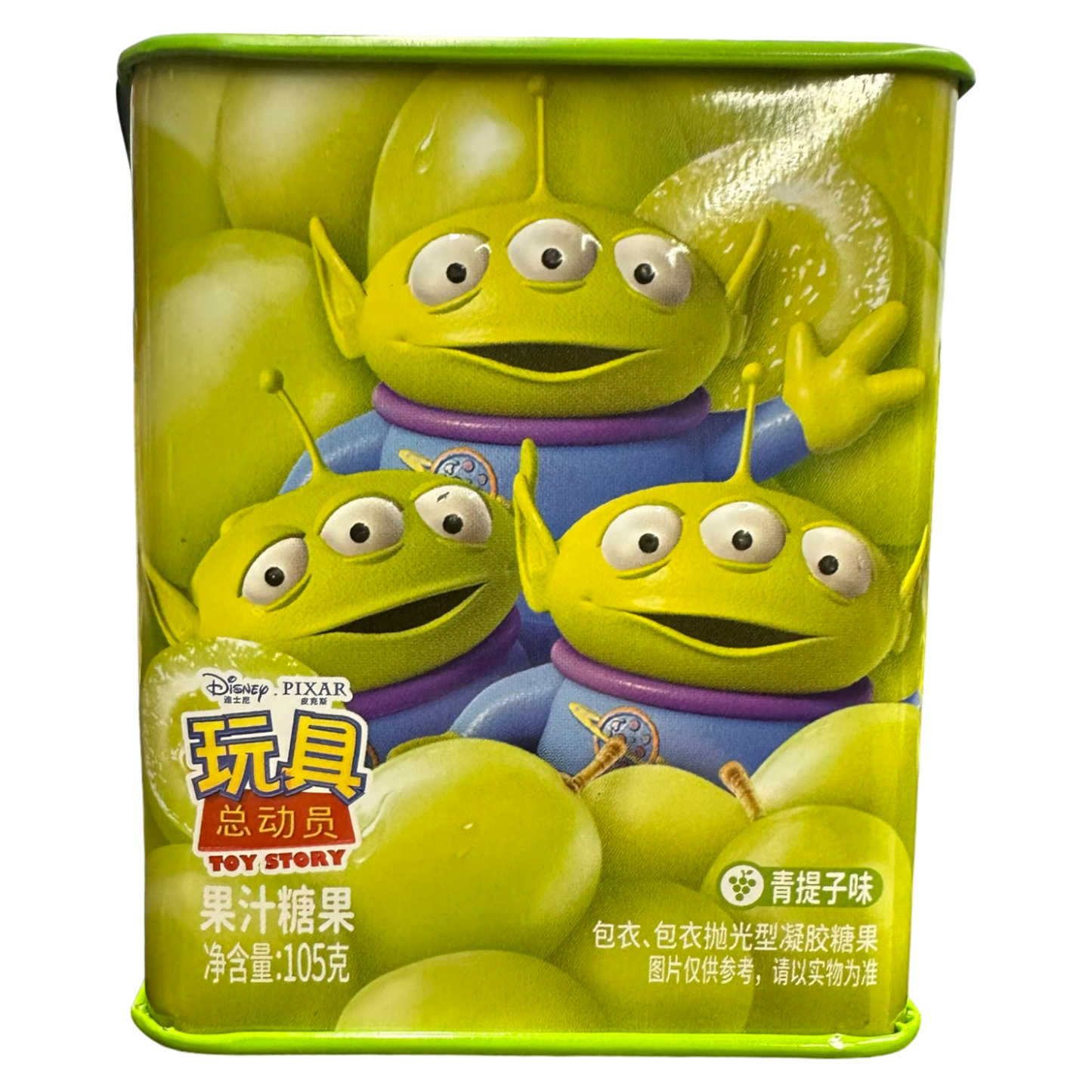 Toy Story Disney Gummy Candy Green Grape Flavor (China) 105g