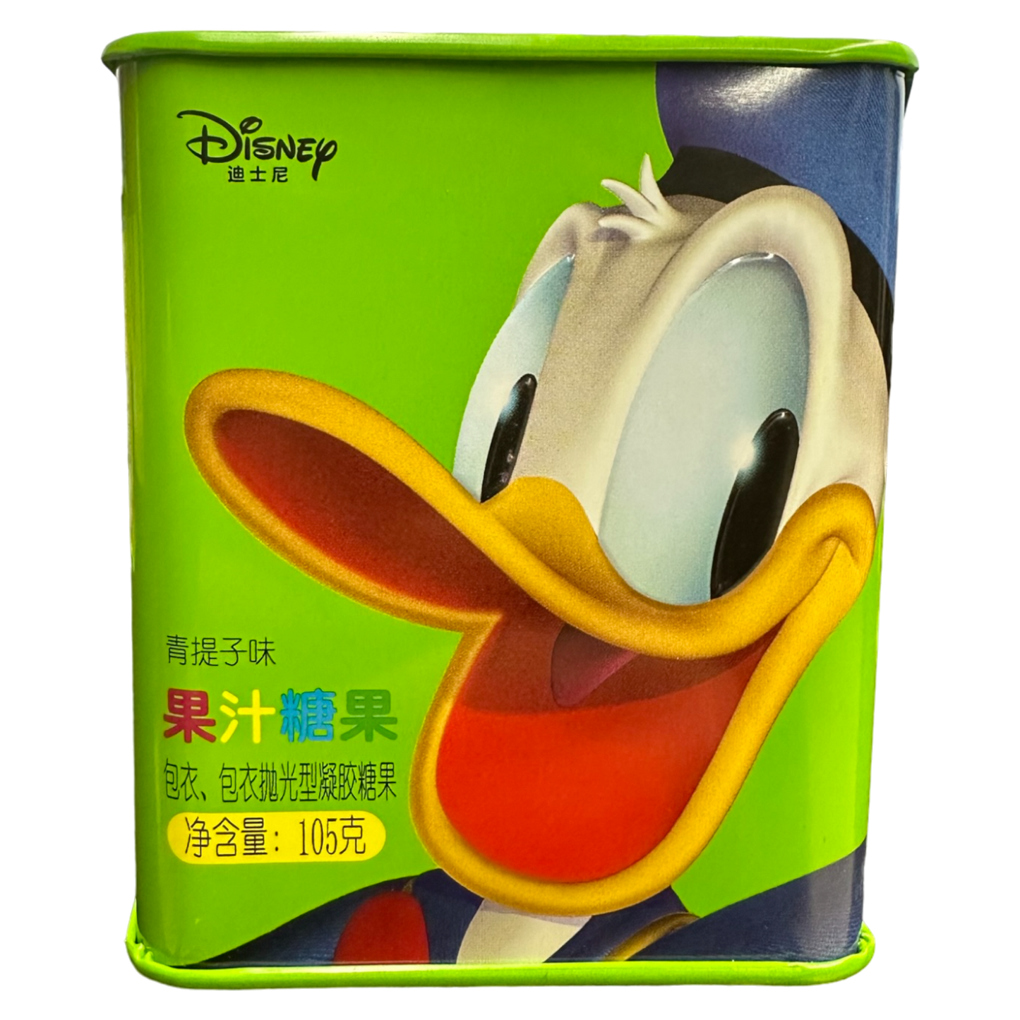 Donald Duck Gummy Candy Green Grape Flavor "China" 105g