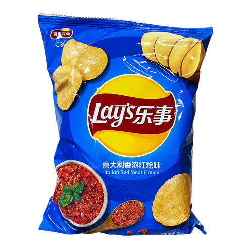 Lay's Potato Chips Italian Tomato Meat Flavor "China" 70g