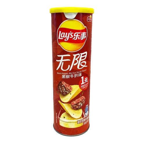 Lay's Stax Black Pepper Rib Eye Steak Flavor "China" 90g