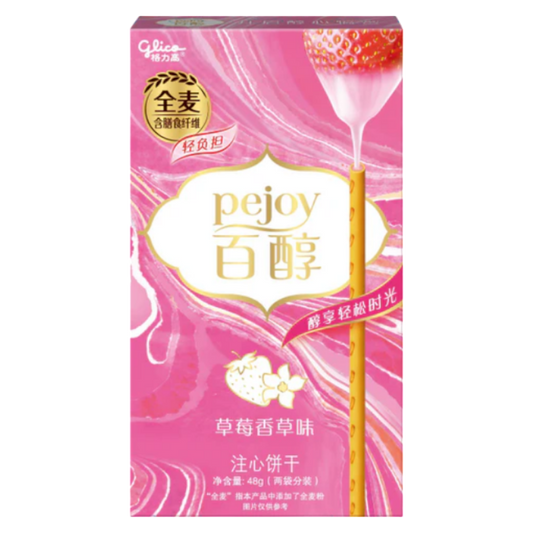 Pejoy Strawberry Vanilla Flavor Cookie Sticks "China" 48g