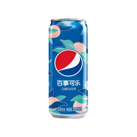 Pepsi White Peach Oolong Flavor Soda - 330ml