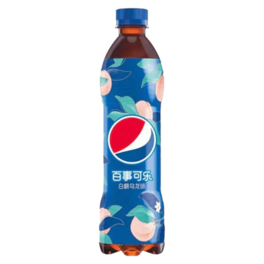 Pepsi White Peach Oolong Flavor Soda "Chinese Edition" - 500ml