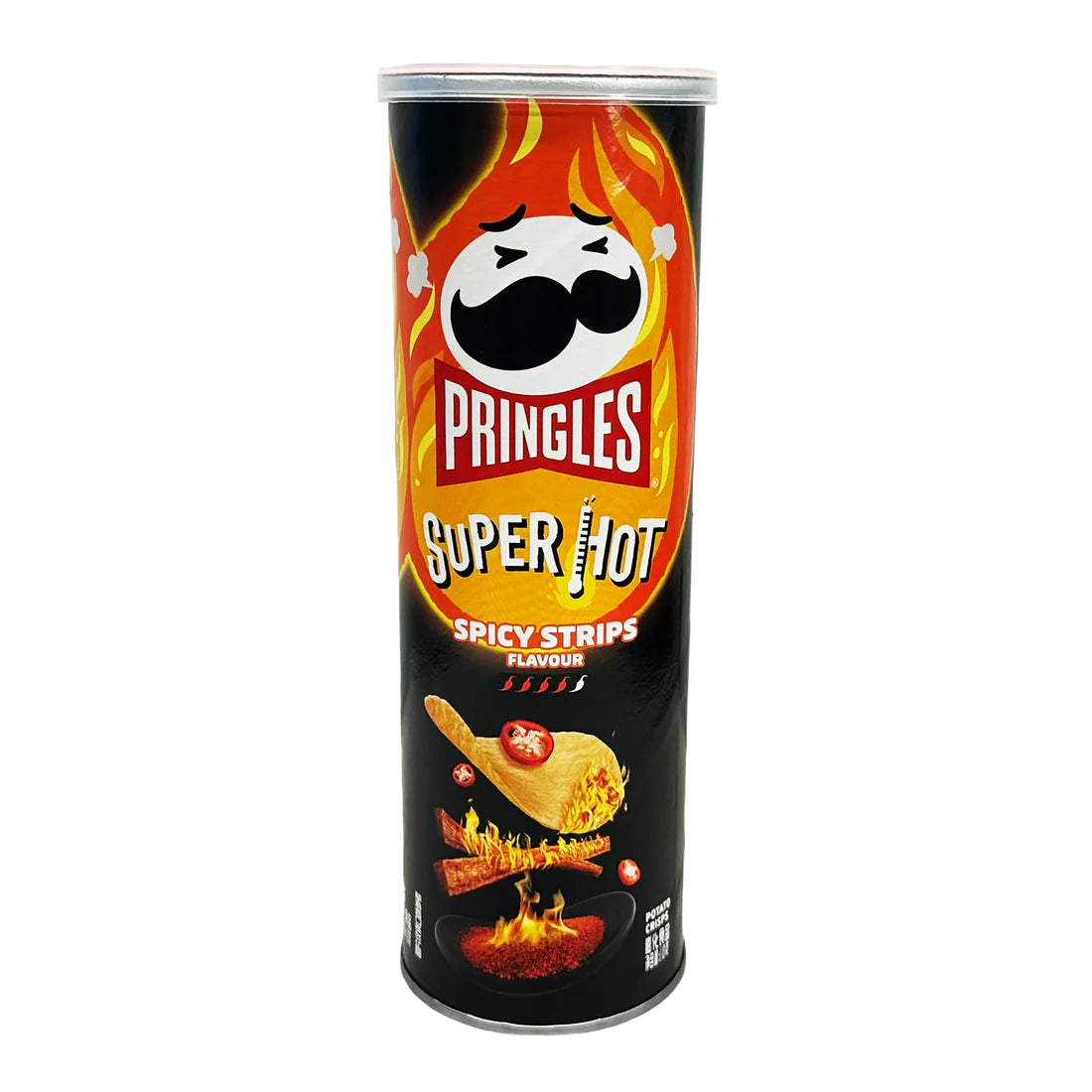 Pringles Super Hot Spicy Strips Flavor 